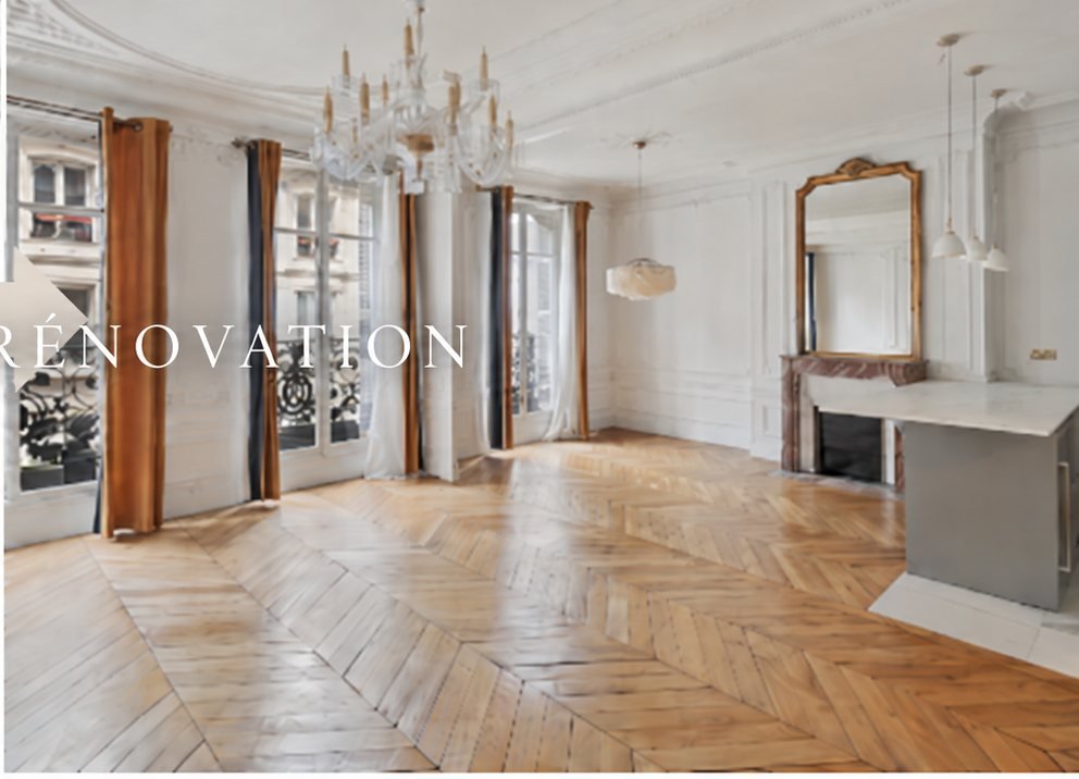 Appartement haussmannien après rénovation, Paris